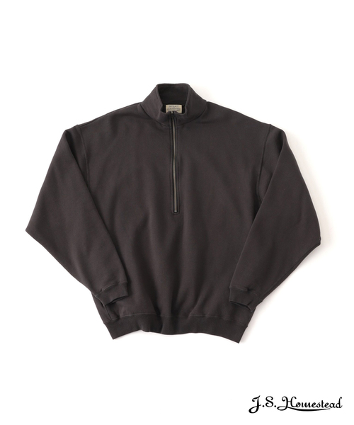 JOURNAL STANDARD J.S HOMESTEAD(ジャーナルスタンダードホームステッド)の「【SBTRACT/サブトラクト for J.S.Homestead】HEAVY FLEECE ZIP MOCK SWEAT(スウェット・メンズ・アイボリー/ライトグレー・MEDIUM/LARGE)」の2枚目の写真