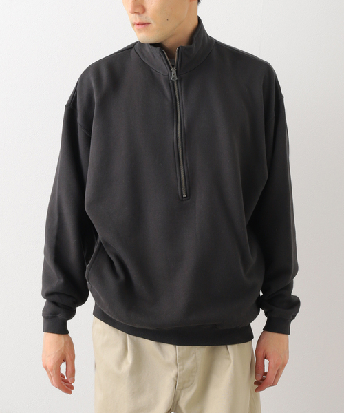 JOURNAL STANDARD J.S HOMESTEAD(ジャーナルスタンダードホームステッド)の「【SBTRACT/サブトラクト for J.S.Homestead】HEAVY FLEECE ZIP MOCK SWEAT(スウェット・メンズ・アイボリー/ライトグレー・MEDIUM/LARGE)」の7枚目の写真