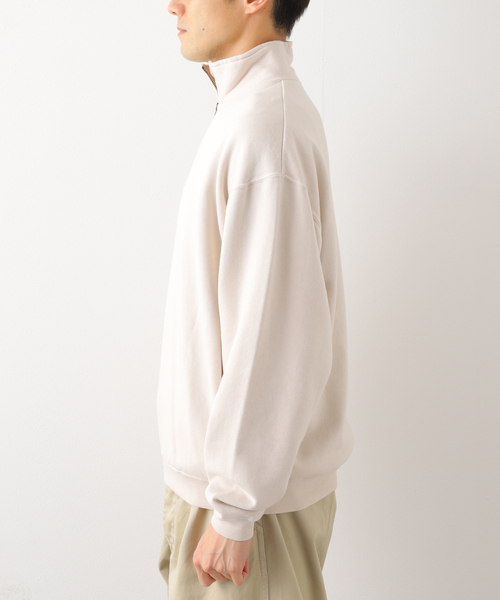 JOURNAL STANDARD J.S HOMESTEAD(ジャーナルスタンダードホームステッド)の「【SBTRACT/サブトラクト for J.S.Homestead】HEAVY FLEECE ZIP MOCK SWEAT(スウェット・メンズ・アイボリー/ライトグレー・MEDIUM/LARGE)」の10枚目の写真
