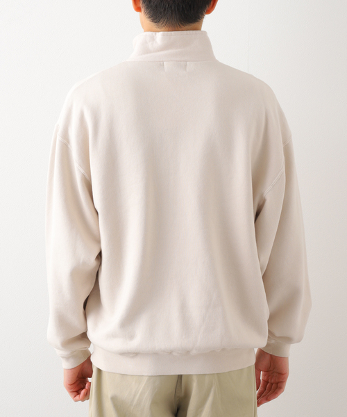 JOURNAL STANDARD J.S HOMESTEAD(ジャーナルスタンダードホームステッド)の「【SBTRACT/サブトラクト for J.S.Homestead】HEAVY FLEECE ZIP MOCK SWEAT(スウェット・メンズ・アイボリー/ライトグレー・MEDIUM/LARGE)」の11枚目の写真