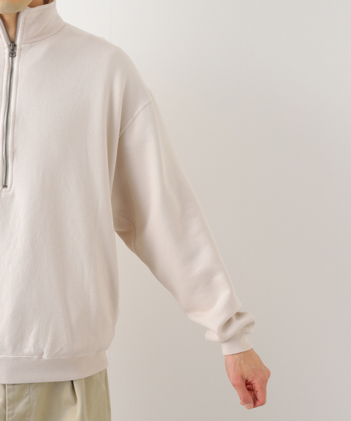 JOURNAL STANDARD J.S HOMESTEAD(ジャーナルスタンダードホームステッド)の「【SBTRACT/サブトラクト for J.S.Homestead】HEAVY FLEECE ZIP MOCK SWEAT(スウェット・メンズ・アイボリー/ライトグレー・MEDIUM/LARGE)」の14枚目の写真