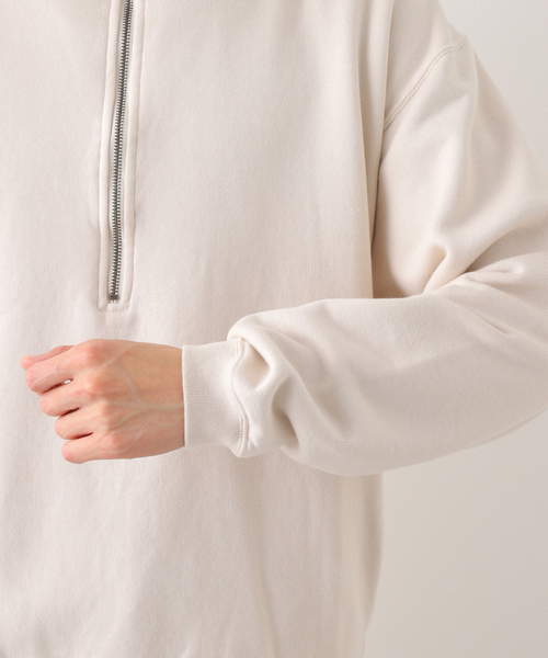 JOURNAL STANDARD J.S HOMESTEAD(ジャーナルスタンダードホームステッド)の「【SBTRACT/サブトラクト for J.S.Homestead】HEAVY FLEECE ZIP MOCK SWEAT(スウェット・メンズ・アイボリー/ライトグレー・MEDIUM/LARGE)」の15枚目の写真