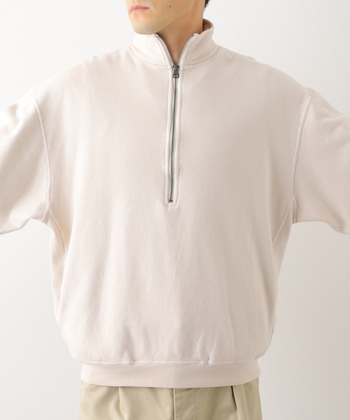 JOURNAL STANDARD J.S HOMESTEAD(ジャーナルスタンダードホームステッド)の「【SBTRACT/サブトラクト for J.S.Homestead】HEAVY FLEECE ZIP MOCK SWEAT(スウェット・メンズ・アイボリー/ライトグレー・MEDIUM/LARGE)」の19枚目の写真