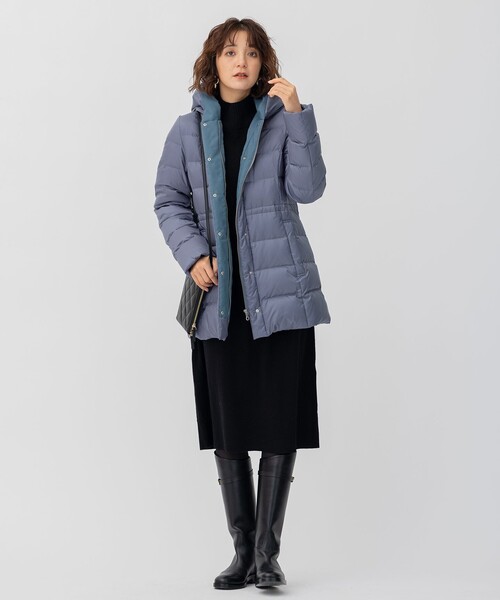 23区（ニジュウサンク）の「【洗える】シレータフタ ショート ダウンコート（ダウンジャケット/コート・レディース・ダルブルー系/ベージュ系/ネイビー系/ダークブラウン系・40/38/36/42）」の6枚目の写真