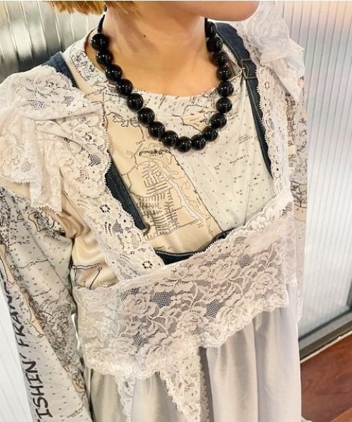 Ray BEAMS（レイビームス）の「Ray BEAMS / アクリル カラー ボール ネックレス（ネックレス・レディース・ミント/ブラック/サックスブルー/レッド・ONE SIZE）」の20枚目の写真