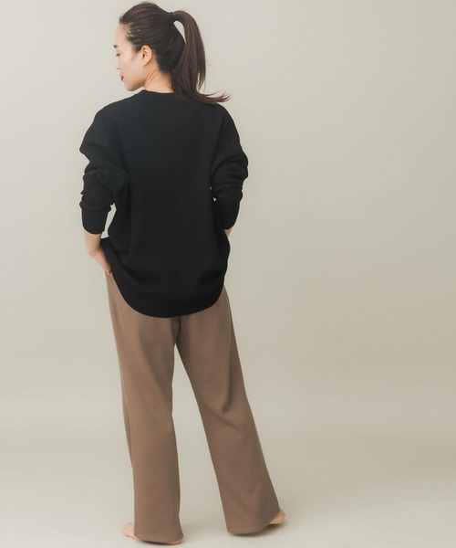 URBAN RESEARCH Sonny Label(アーバンリサーチサニーレーベル)の「SLAB Waffle Straight Pants(その他パンツ・レディース・ブラック/ブラウン・SMALL/MEDIUM)」の10枚目の写真