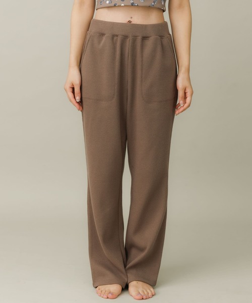 URBAN RESEARCH Sonny Label(アーバンリサーチサニーレーベル)の「SLAB Waffle Straight Pants(その他パンツ・レディース・ブラック/ブラウン・SMALL/MEDIUM)」の21枚目の写真