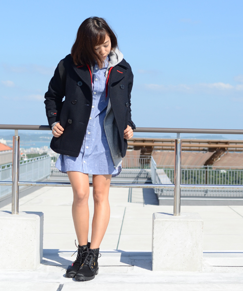 X-girl（エックスガール）の「X-girl×FIDELITY PEA COAT