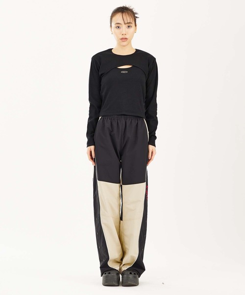 X-girl（エックスガール）の「BICOLOR TRACK PANTS（その他パンツ