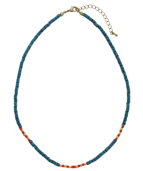 CIAOPANIC（チャオパニック）の「【Ciaopanic】　ガラスビーズNL（ネックレス・メンズ・グリーン/ブルー・FREE）」の2枚目の写真