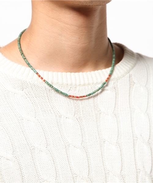 CIAOPANIC（チャオパニック）の「【Ciaopanic】　ガラスビーズNL（ネックレス・メンズ・グリーン/ブルー・FREE）」の3枚目の写真