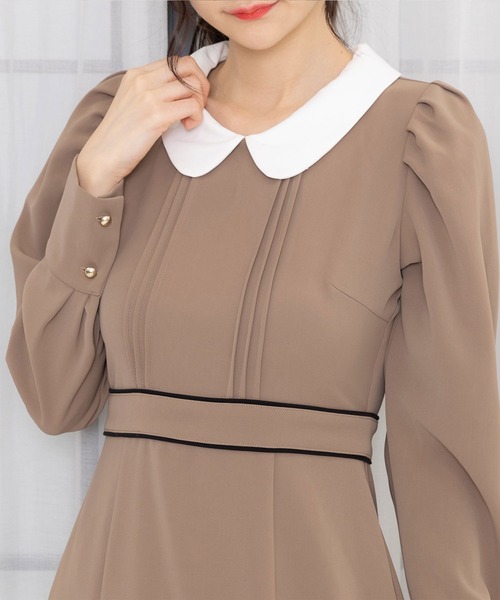 DearMyLoveMillor（ディアマイラブミラー）の「パイピングマーメイドワンピース（ワンピース・レディース・ブラック/モカ・MEDIUM/LARGE/X-LARGE/XX-LARGE）」の7枚目の写真