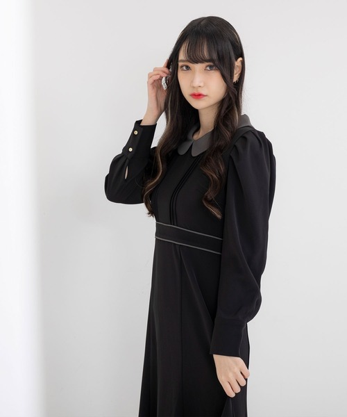 DearMyLoveMillor（ディアマイラブミラー）の「パイピングマーメイドワンピース（ワンピース・レディース・ブラック/モカ・MEDIUM/LARGE/X-LARGE/XX-LARGE）」の11枚目の写真