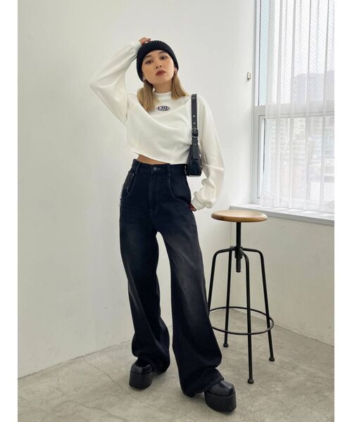 EMODA(エモダ)の「コンパクトニットキャップ(ニットキャップ/ビーニー・レディース・ブラック/グレー・FREE)」の18枚目の写真