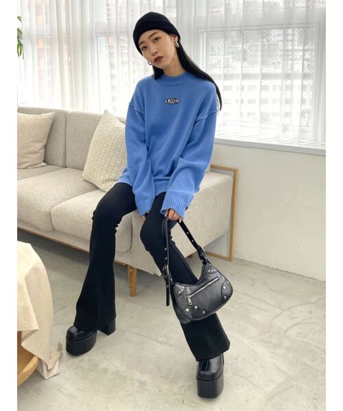 EMODA(エモダ)の「コンパクトニットキャップ(ニットキャップ/ビーニー・レディース・ブラック/グレー・FREE)」の12枚目の写真