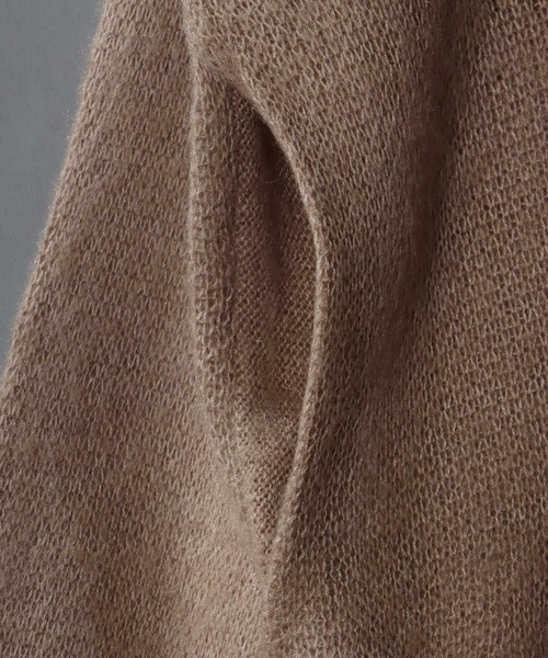 SITRY(シトリー)の「mohair like big silhouette knit cardigan/モヘアライク ビッグシルエット ニット カーディガン/カーデ(カーディガン/ボレロ・メンズ・マスタード/グリーン/テラコッタ/グレイッシュベージュ/ブラック/ブルー・M/L)」の10枚目の写真