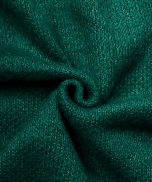 SITRY(シトリー)の「mohair like big silhouette knit cardigan/モヘアライク ビッグシルエット ニット カーディガン/カーデ(カーディガン/ボレロ・メンズ・マスタード/グリーン/テラコッタ/グレイッシュベージュ/ブラック/ブルー・M/L)」の13枚目の写真