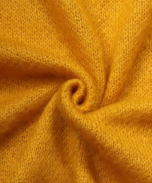 SITRY(シトリー)の「mohair like big silhouette knit cardigan/モヘアライク ビッグシルエット ニット カーディガン/カーデ(カーディガン/ボレロ・メンズ・マスタード/グリーン/テラコッタ/グレイッシュベージュ/ブラック/ブルー・M/L)」の18枚目の写真