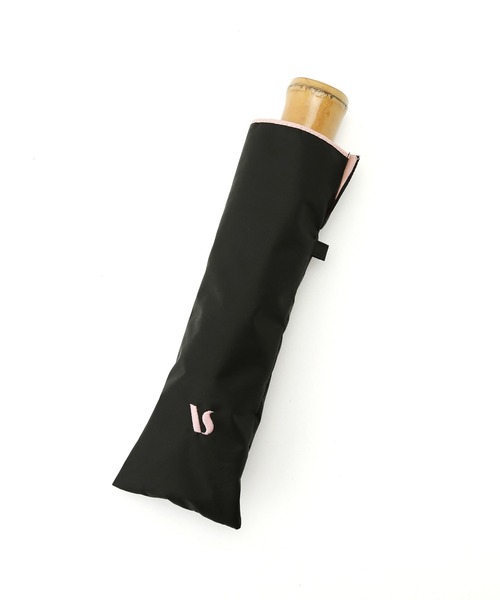 【晴雨兼用/遮光率100%】バンブーハンドルコンパクト折り畳み傘