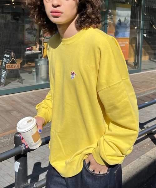 CIAOPANIC(チャオパニック)の「【BNCP】スーパービックロゴスウェット(スウェット・レディース・イエロー/オレンジ/ホワイト/ブラック/グレー/ブルー・MEDIUM/LARGE)」の1枚目の写真
