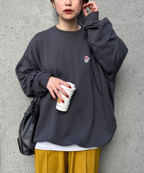 CIAOPANIC(チャオパニック)の「【BNCP】スーパービックロゴスウェット(スウェット・レディース・イエロー/オレンジ/ホワイト/ブラック/グレー/ブルー・MEDIUM/LARGE)」の7枚目の写真