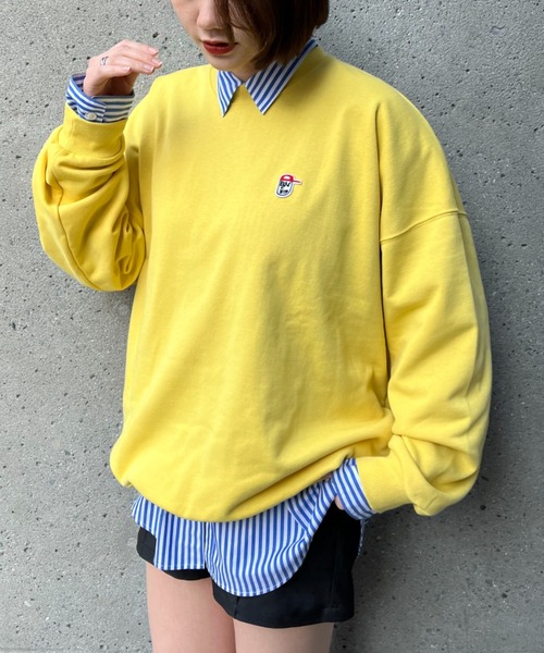 CIAOPANIC(チャオパニック)の「【BNCP】スーパービックロゴスウェット(スウェット・レディース・イエロー/オレンジ/ホワイト/ブラック/グレー/ブルー・MEDIUM/LARGE)」の14枚目の写真