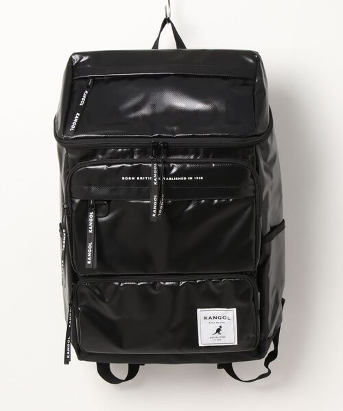 KANGOL(カンゴール)の「【 KANGOL / カンゴール 】 BIG タグ ボックス スクエア リュック(バックパック/リュック・レディース・ブラック×ホワイト/ブラック・FREE)」の5枚目の写真