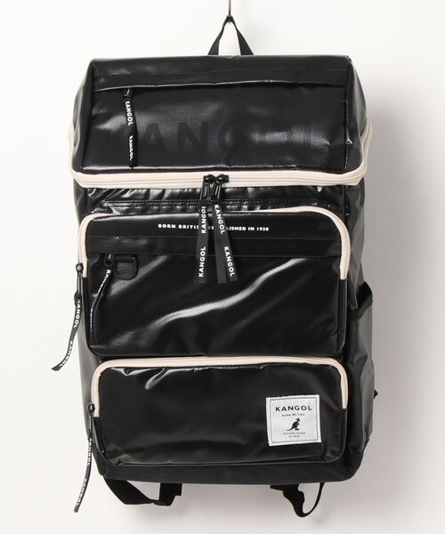 KANGOL(カンゴール)の「【 KANGOL / カンゴール 】 BIG タグ ボックス スクエア リュック(バックパック/リュック・レディース・ブラック×ホワイト/ブラック・FREE)」の8枚目の写真