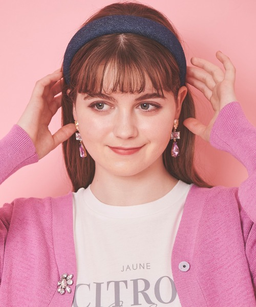 31 Sons de mode（トランテアン　ソン　ドゥ　モード）の「シズクイヤリング（イヤリング・レディース・ブルー/ラベンダー・フリー）」の2枚目の写真