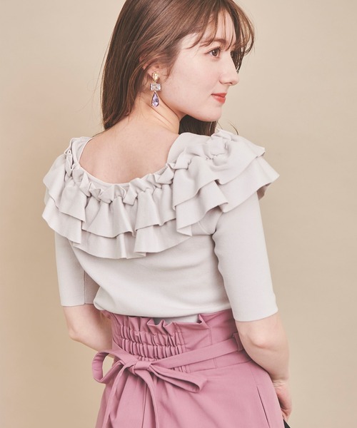 31 Sons de mode（トランテアン　ソン　ドゥ　モード）の「シズクイヤリング（イヤリング・レディース・ブルー/ラベンダー・フリー）」の6枚目の写真