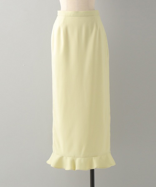 A part by（アパートバイ）の「リネンライクフリルスカート（スカート・レディース・ライトイエロー/ブラック/ライトベージュ・FREE）」の3枚目の写真