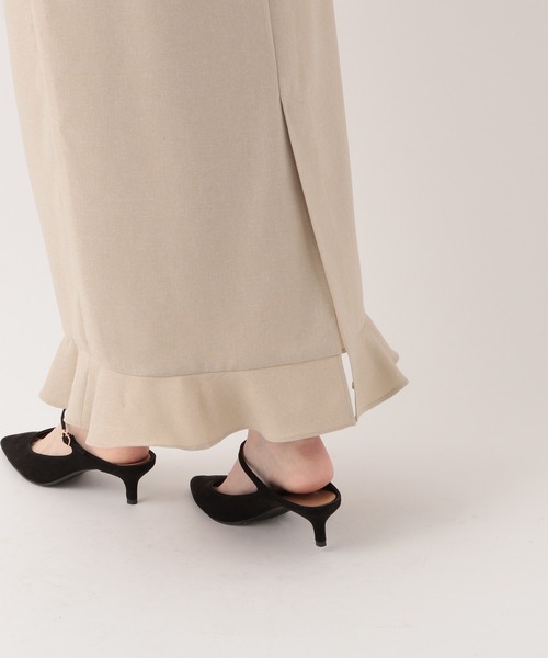 A part by（アパートバイ）の「リネンライクフリルスカート（スカート・レディース・ライトイエロー/ブラック/ライトベージュ・FREE）」の22枚目の写真