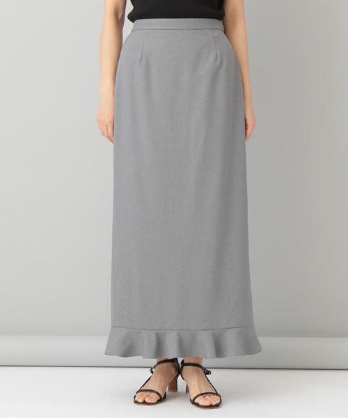 A part by（アパートバイ）の「リネンライクフリルスカート（スカート・レディース・ライトイエロー/ブラック/ライトベージュ・FREE）」の16枚目の写真