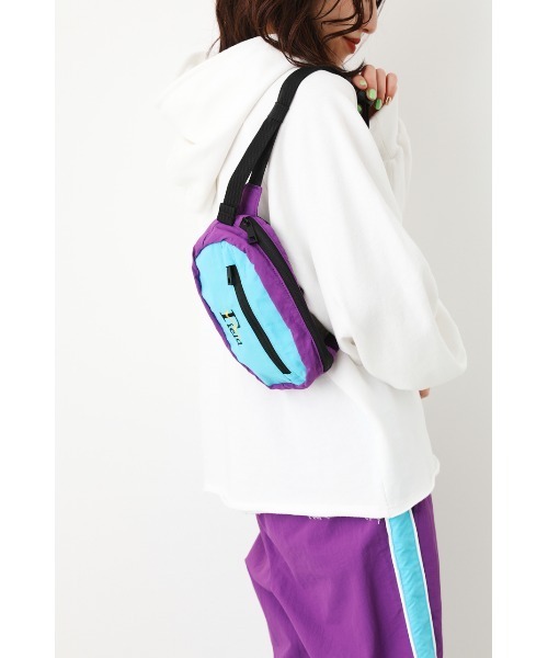 RODEO CROWNS WIDE BOWL（ロデオクラウンズワイドボウル）の「Field WAIST BAG（ボディバッグ/ウエストポーチ・レディース・ブラック/ブルー系その他3/パープル系その他・FREE）」の19枚目の写真