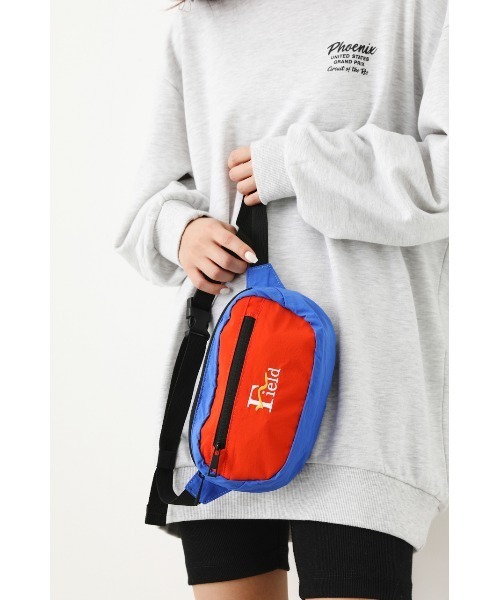 RODEO CROWNS WIDE BOWL（ロデオクラウンズワイドボウル）の「Field WAIST BAG（ボディバッグ/ウエストポーチ・レディース・ブラック/ブルー系その他3/パープル系その他・FREE）」の20枚目の写真