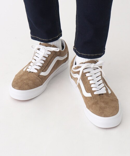 OPAQUE.CLIP（オペークドットクリップ）の「◆【VANS(ヴァンズ)】OLD SKOOLPIG SUEDE TOBACCO BROWN（スニーカー・レディース・ダークブラウン・25/35/45/55/65/75/85）」の4枚目の写真