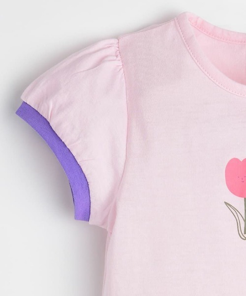 moimoln（モイモルン）の「【セットアップ】チューリップトップス＆パンツ（Tシャツ/カットソー・キッズ・レッド/パープル・100cm/130cm/110cm/120cm/90cm）」の10枚目の写真