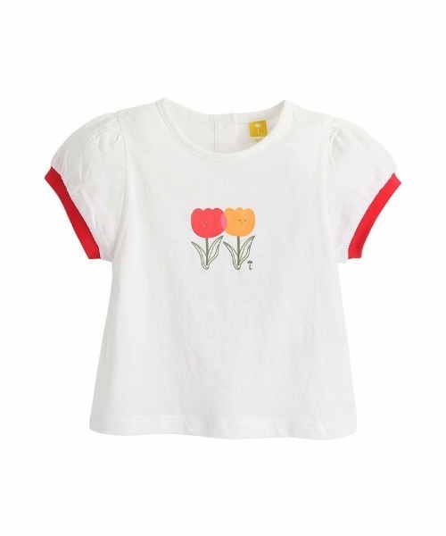 moimoln（モイモルン）の「【セットアップ】チューリップトップス＆パンツ（Tシャツ/カットソー・キッズ・レッド/パープル・100cm/130cm/110cm/120cm/90cm）」の7枚目の写真