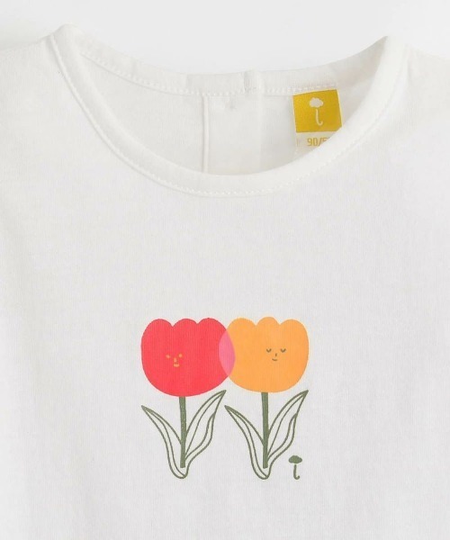 moimoln（モイモルン）の「【セットアップ】チューリップトップス＆パンツ（Tシャツ/カットソー・キッズ・レッド/パープル・100cm/130cm/110cm/120cm/90cm）」の6枚目の写真