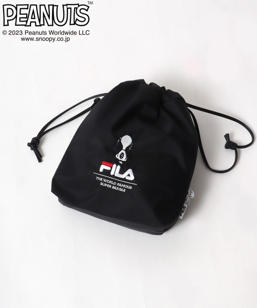 PEANUTS(ピーナッツ)の「FILA×PEANUTSコラボ スヌーピー巾着ショルダーバッグ/ミニショルダー(ショルダーバッグ・レディース・ベージュ/グリーン/ブラック・FREE)」の12枚目の写真