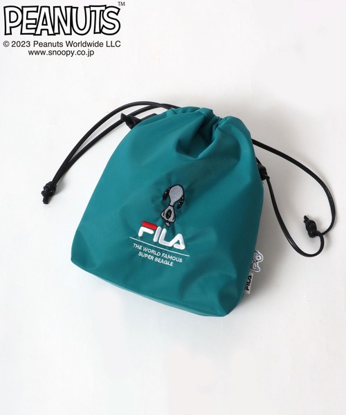 PEANUTS(ピーナッツ)の「FILA×PEANUTSコラボ スヌーピー巾着ショルダーバッグ/ミニショルダー(ショルダーバッグ・レディース・ベージュ/グリーン/ブラック・FREE)」の17枚目の写真