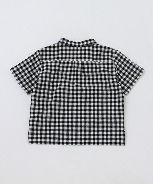 petit main（プティマイン）の「柄開衿シャツ（シャツ/ブラウス・キッズ・ブラック/ブルー・120cm/90cm/80ｃｍ/110cm/130cm/100cm）」の11枚目の写真