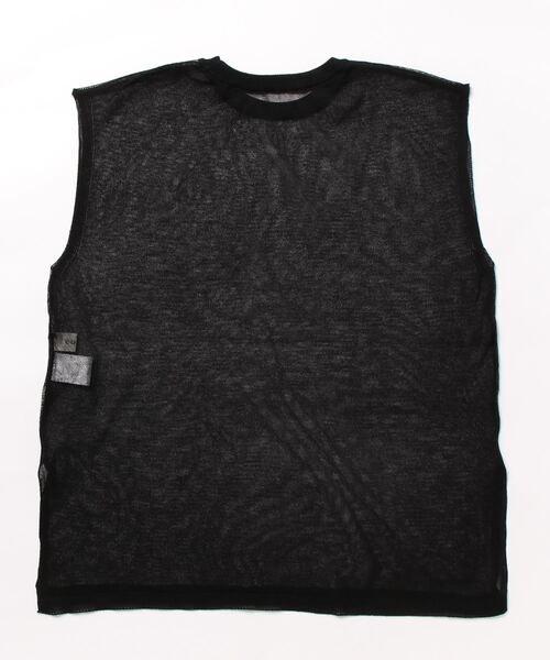 cona(コナ)の「【ZOZO限定】シアーニットノースリーブトップス(Tシャツ/カットソー・レディース・ブラック/ライトグレー/ホワイト・FREE)」の19枚目の写真