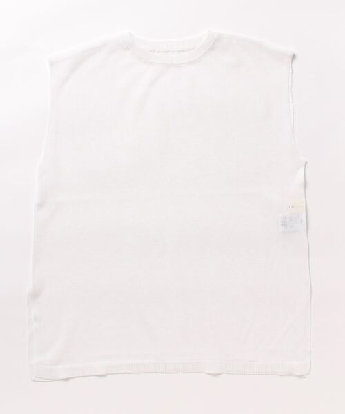 cona(コナ)の「【ZOZO限定】シアーニットノースリーブトップス(Tシャツ/カットソー・レディース・ブラック/ライトグレー/ホワイト・FREE)」の16枚目の写真