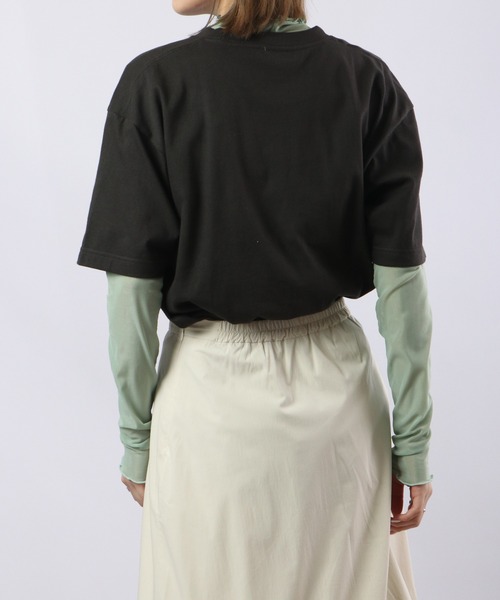 波達(NAMITATSU)(ナミタツ)の「波達(NAMITATSU) 5.6oz ヘビーウェイト プリント 半袖Tシャツ(Tシャツ/カットソー・メンズ・ブラック/ホワイト・LL/M/L)」の4枚目の写真