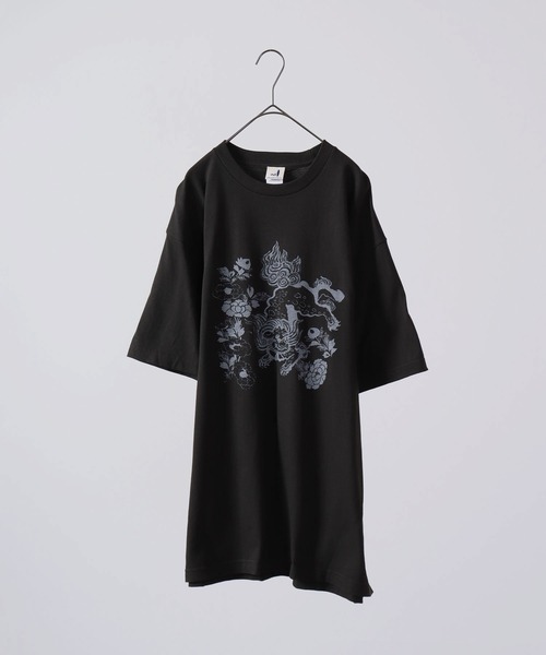 波達(NAMITATSU)(ナミタツ)の「波達(NAMITATSU) 5.6oz ヘビーウェイト プリント 半袖Tシャツ(Tシャツ/カットソー・メンズ・ブラック/ホワイト・LL/M/L)」の18枚目の写真