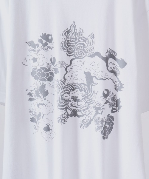波達(NAMITATSU)(ナミタツ)の「波達(NAMITATSU) 5.6oz ヘビーウェイト プリント 半袖Tシャツ(Tシャツ/カットソー・メンズ・ブラック/ホワイト・LL/M/L)」の20枚目の写真