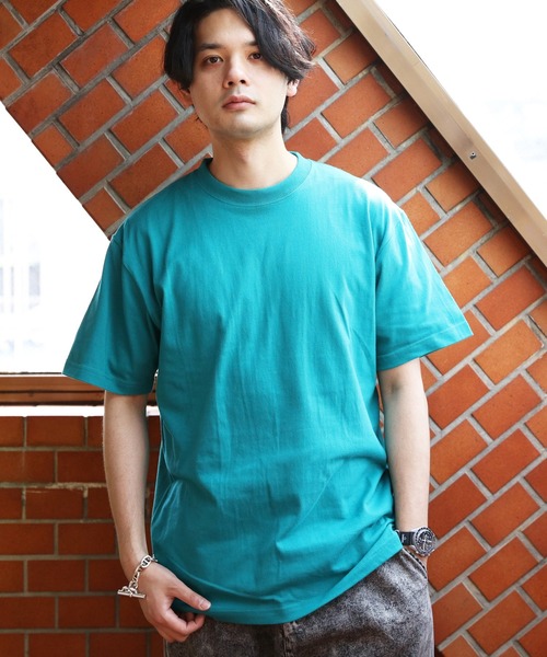 United Athle(ユナイテッドアスレ)の「United Athle 5.6オンス半袖Tシャツ(Tシャツ/カットソー・メンズ・グリーン系その他/ホワイト/サンドベージュ/アッシュ/バイオレット/ブラック/インディゴブルー・X-LARGE/MEDIUM/LARGE)」の6枚目の写真
