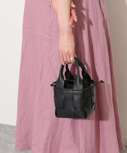 SLOBE IENA(スローブイエナ)の「【MARLON/マルロン】メッシュハンドバッグ(ハンドバッグ・レディース・ブラック/キャメル・FREE)」の9枚目の写真