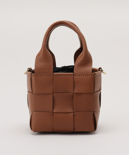 SLOBE IENA(スローブイエナ)の「【MARLON/マルロン】メッシュハンドバッグ(ハンドバッグ・レディース・ブラック/キャメル・FREE)」の17枚目の写真